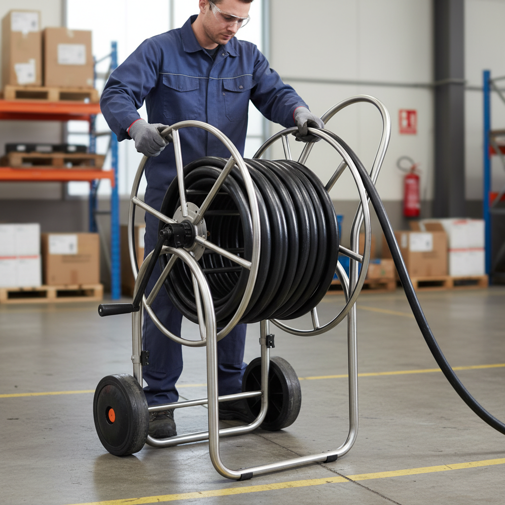 Hose Reel Carrier for 80 m x 19 mm (3/4 Inch) Hose