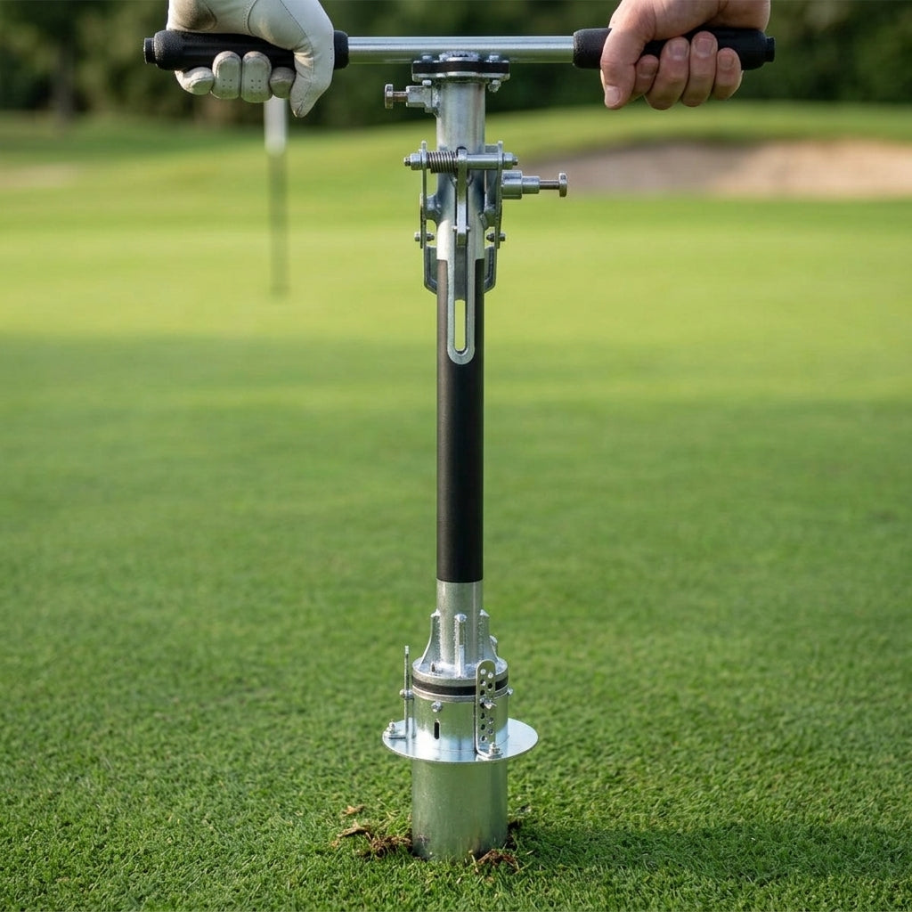 Golf Hole Cutter with Ergonomic Grip (view 2)