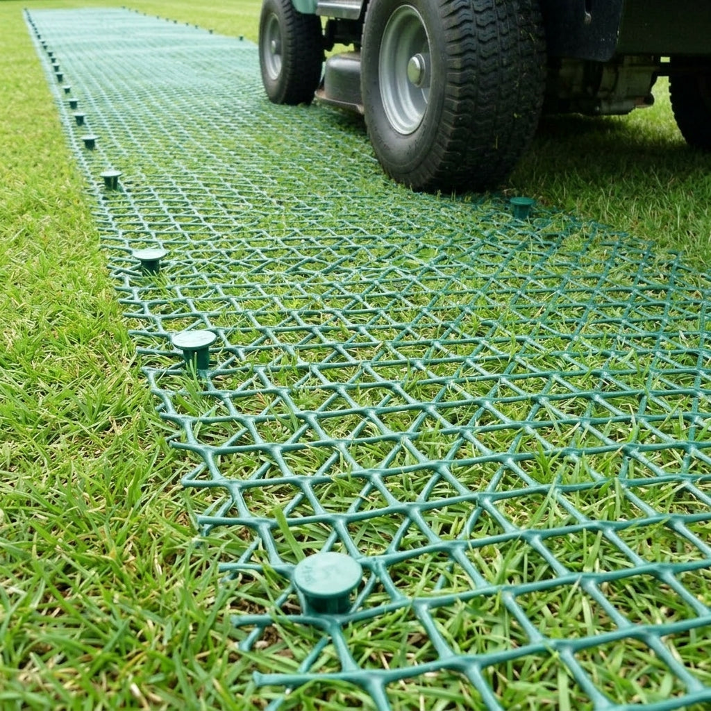 1m x 10m Grass Reinforcement Mesh - Green or Black