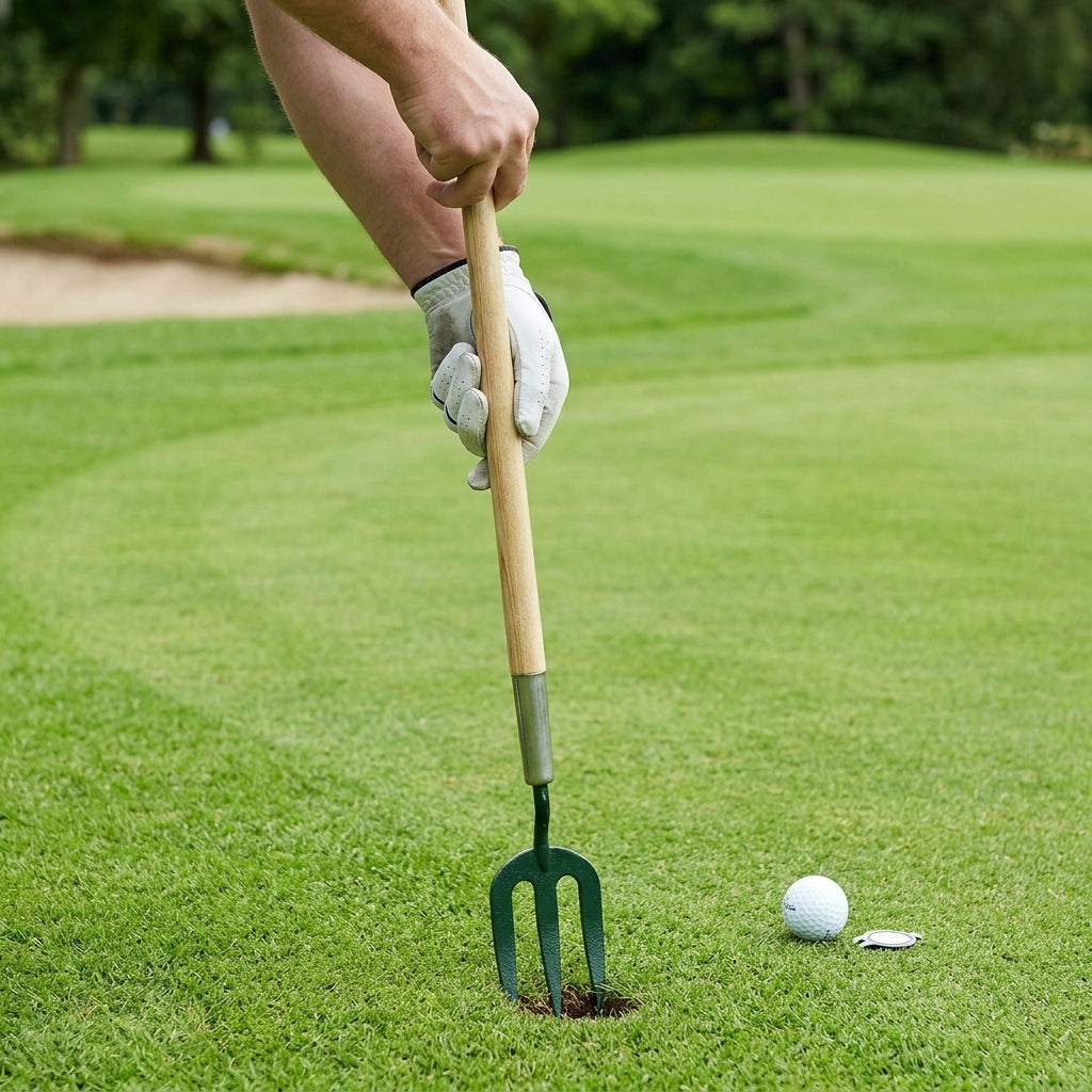 Long Handled Divot Fork with Ergonomic Grip