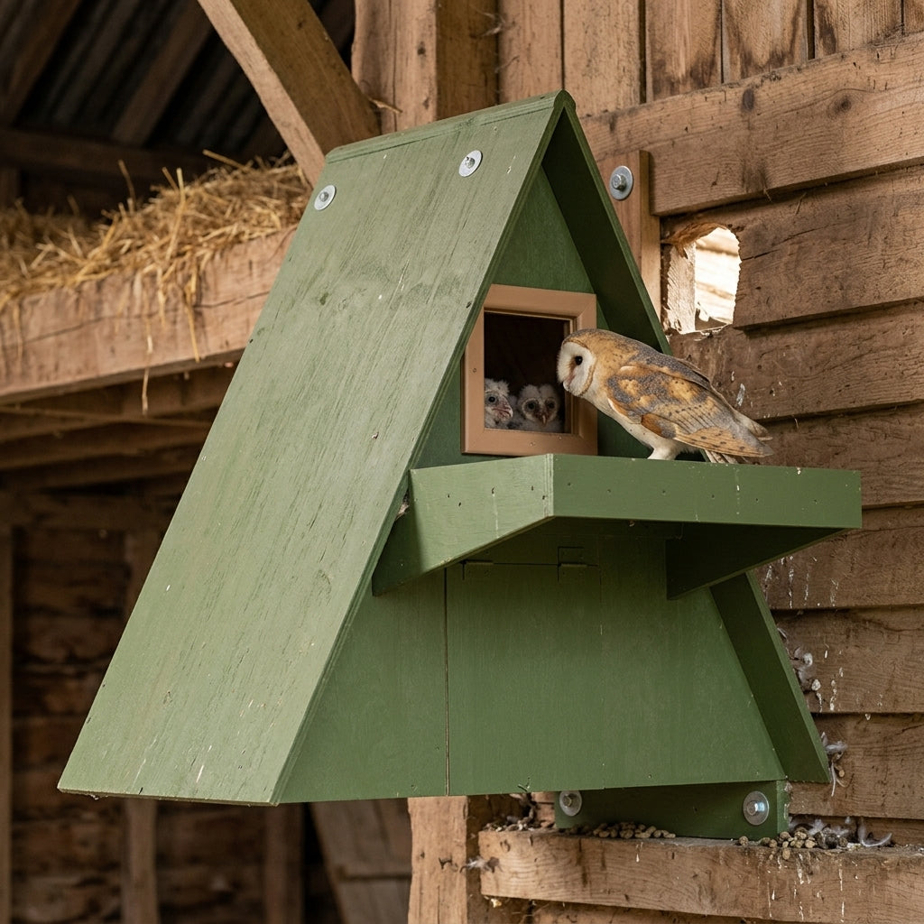 External Barn Owl Nest Box - Plywood Construction