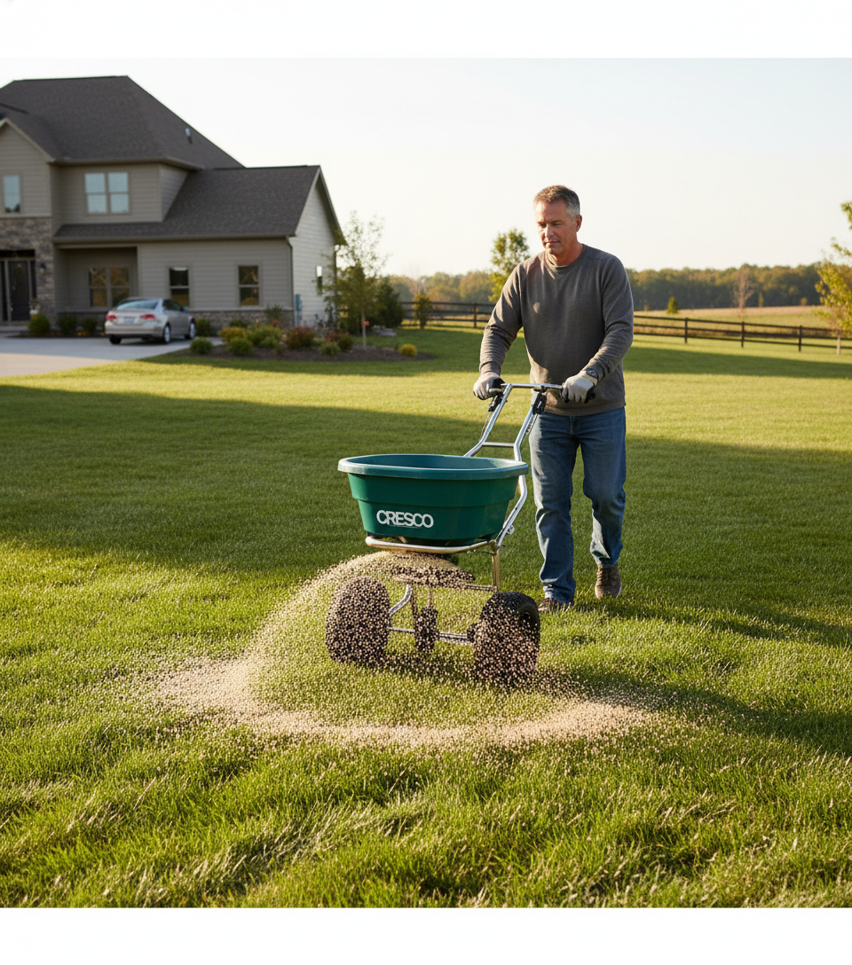 Stainless Steel Spreader for Fertilizing and Salt Spreading - Image 2