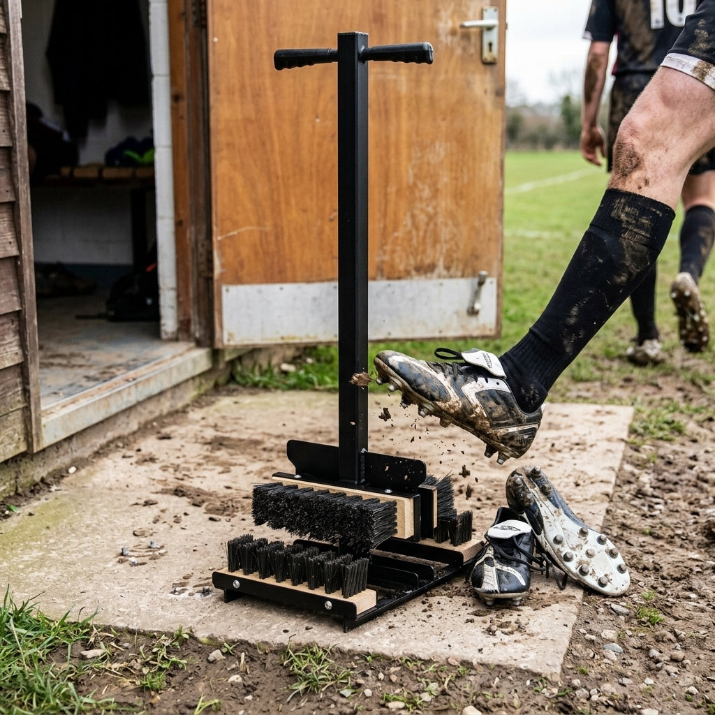 Freestanding Boot Wiper with Replacement Brushes