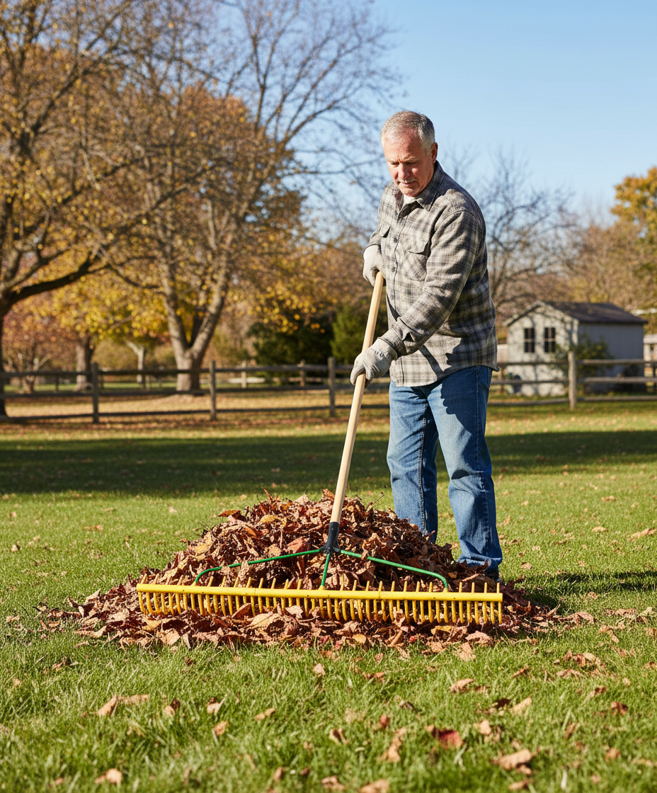 48-Inch Polypropylene Grass and Leaf Rake - Image 2