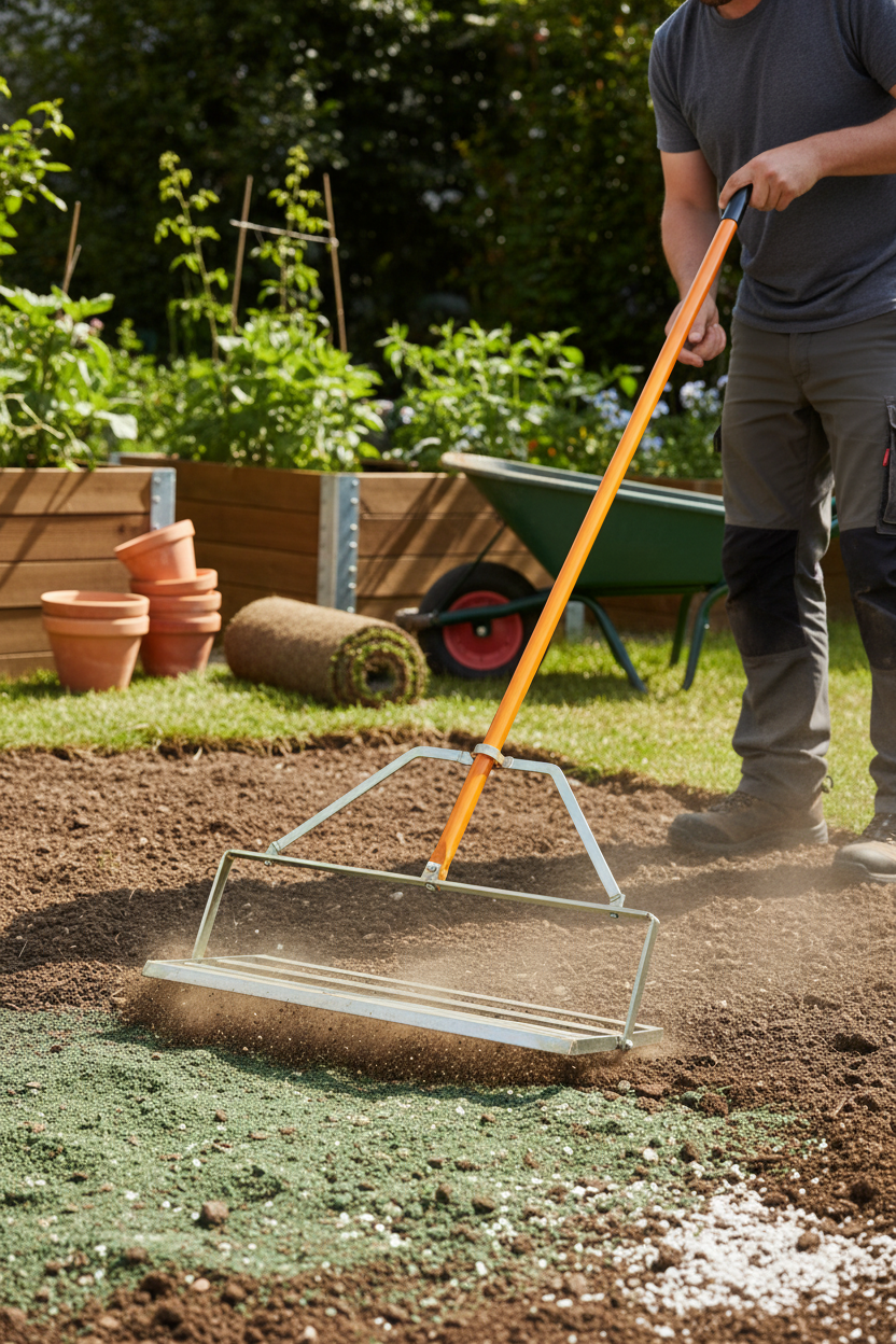 Reversible Leveling Grid Tool for Turf and Gravel Surfaces 60cm