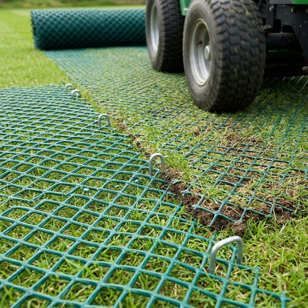 2m x 30m Grass Reinforcement Mesh - Green/Black Options