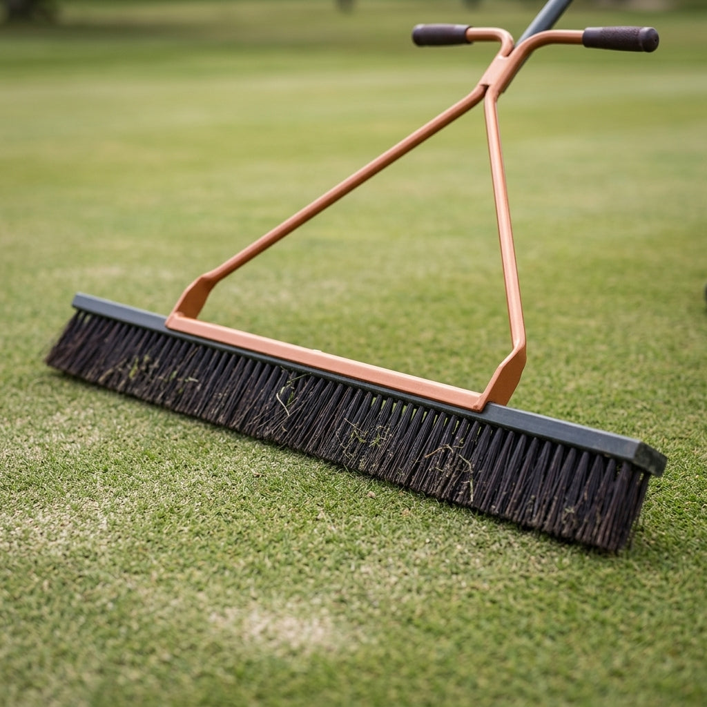 Heavy Duty Hand Drag Brush - 1.8m or 2.4m Wide, for Top Dressing & Synthetic Turf (view 2)