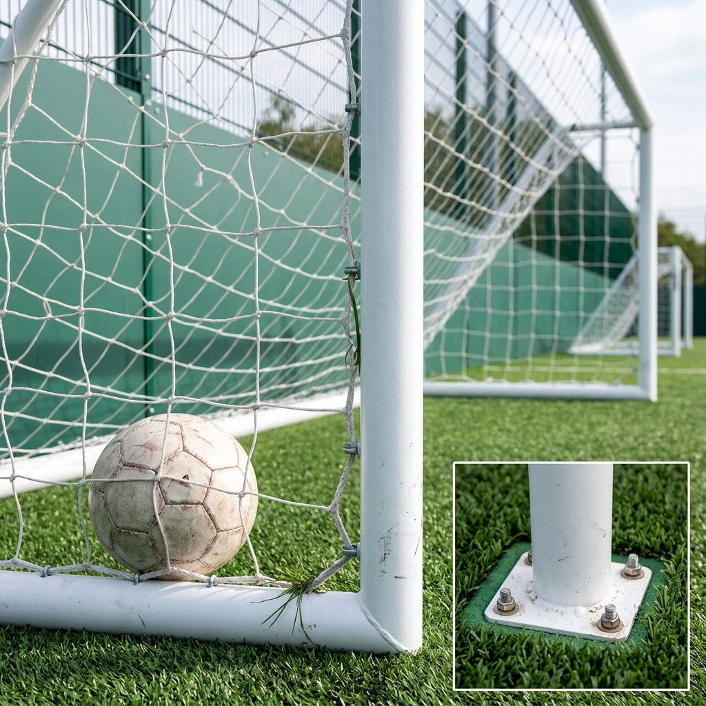 Junior 5 A Side Football Goal Posts Heavy Duty Galvanised (view 2)