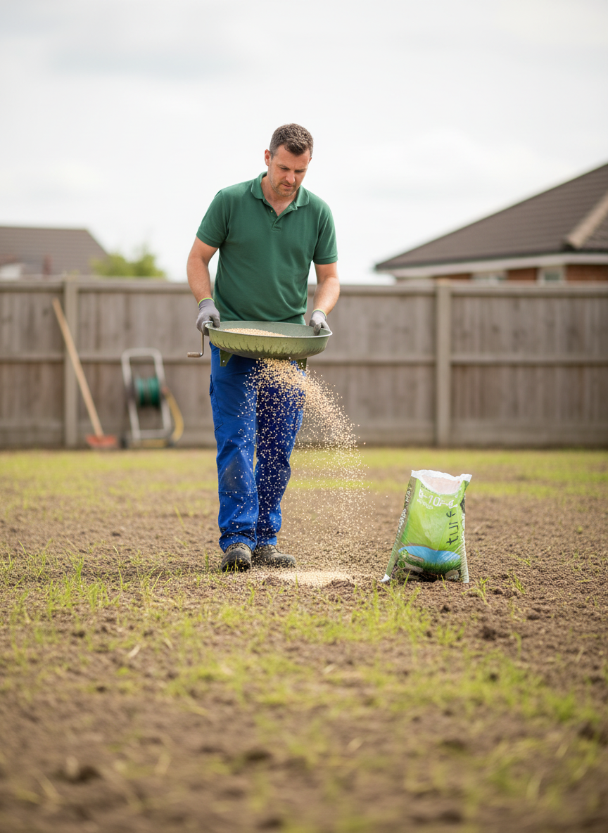 Turf Food Preseed Fertiliser 6-10-6 +3%MgO for Healthy Grass Establishment 20kg - Image 2