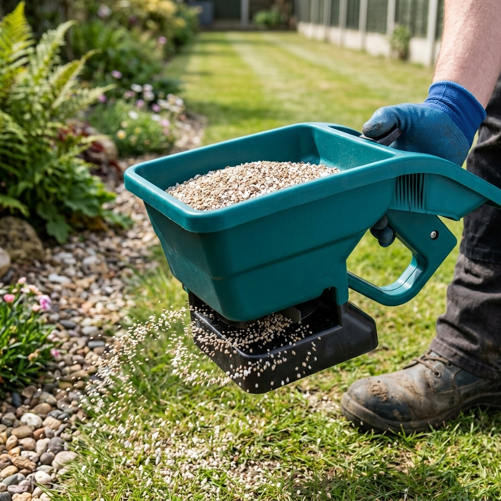 Handheld Spreader for Fertiliser and Salt