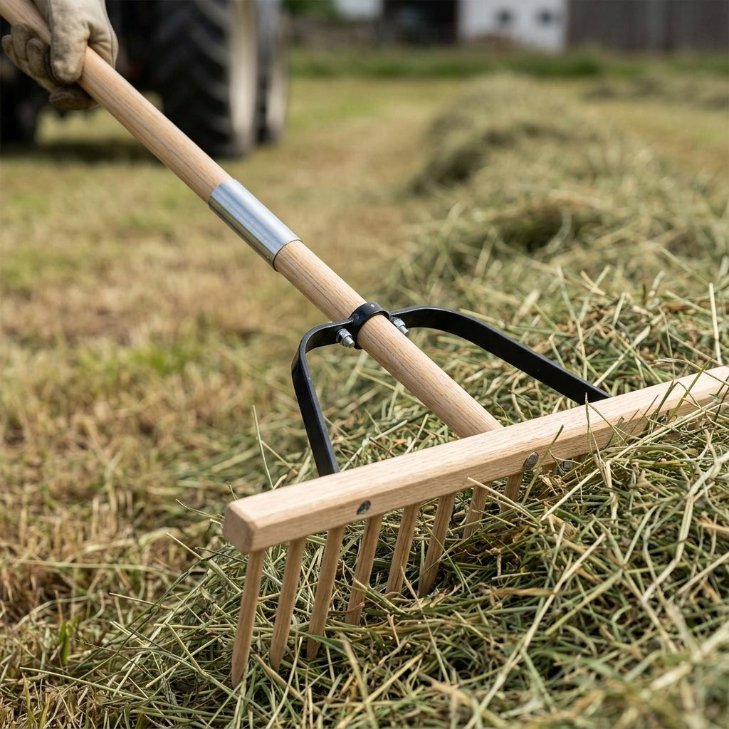 70in Wooden Hay Rake (view 2)