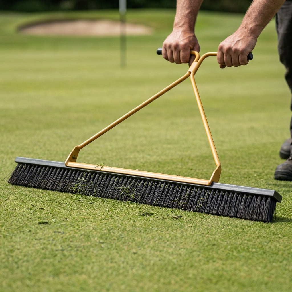 Heavy Duty Hand Drag Brush - 1.8m or 2.4m Wide, for Top Dressing & Synthetic Turf