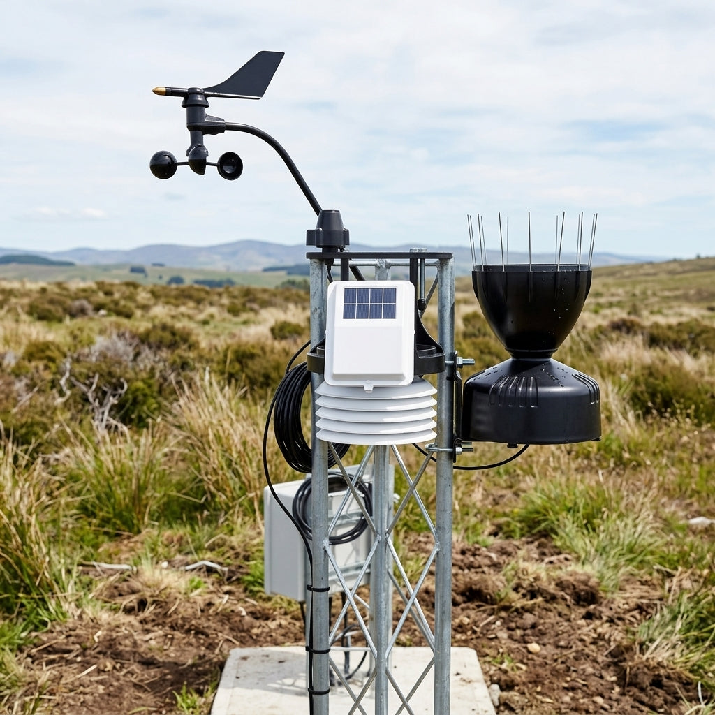 Wireless Weather Station with Solar Sensor - Remote Data