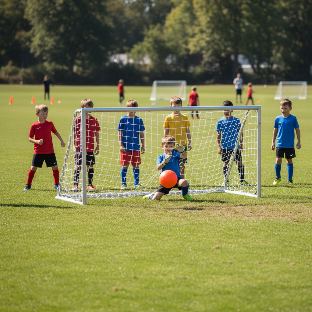 Folding Mini Football Goal Nets 3.66 m x 1.83 m - Image 2