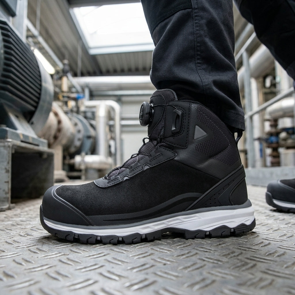 Mid S3 Safety Boots UK 3-8 Black EVA Midsole