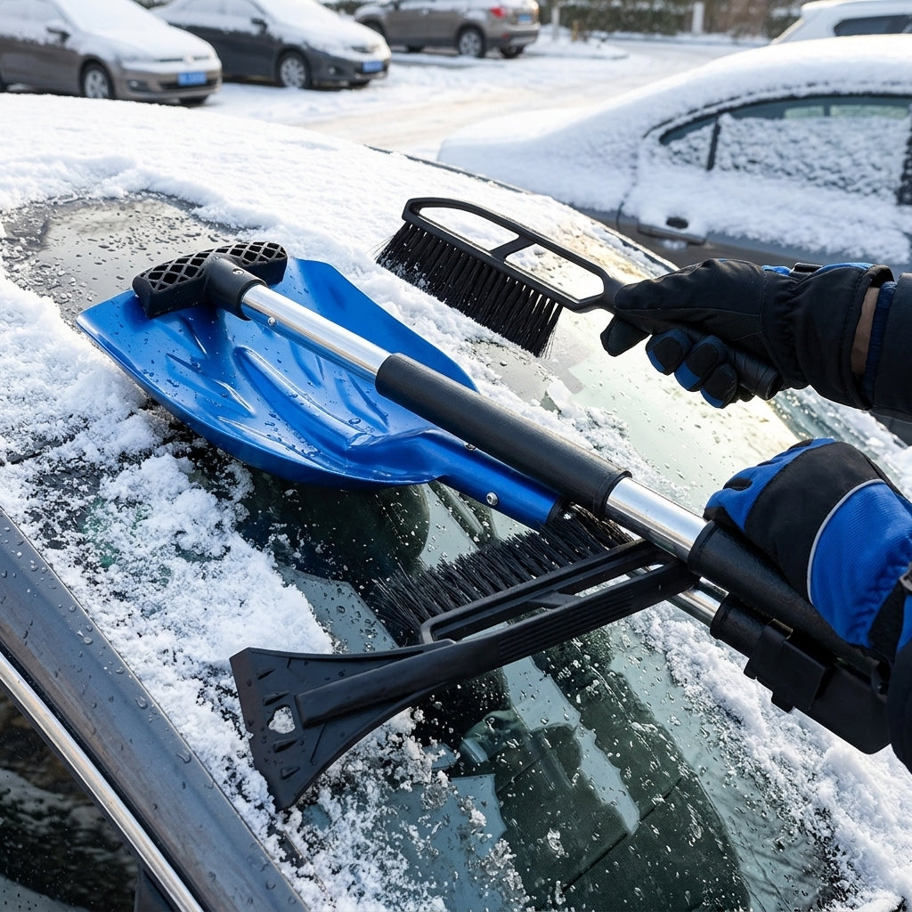 Foldable Snow Shovel 3-in-1 Design