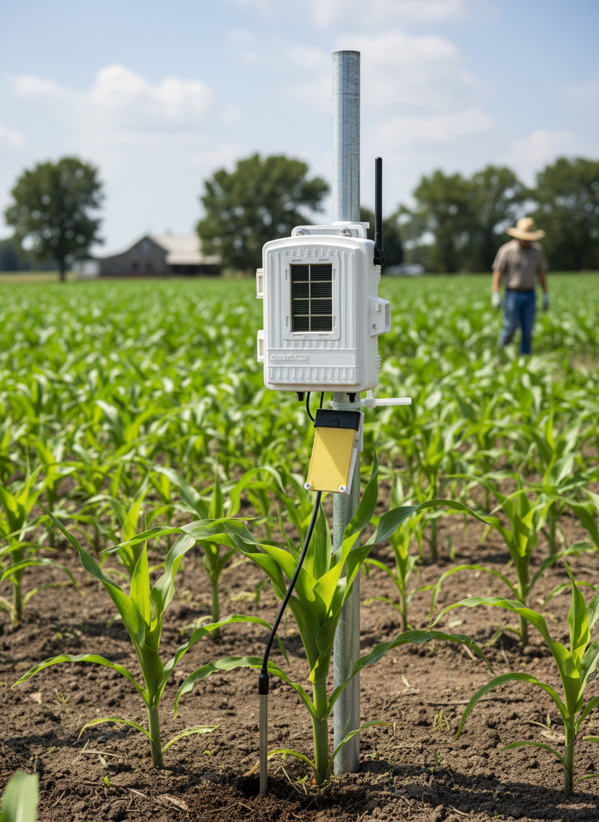 Wireless Leaf and Soil Moisture/Temperature Station - Image 2