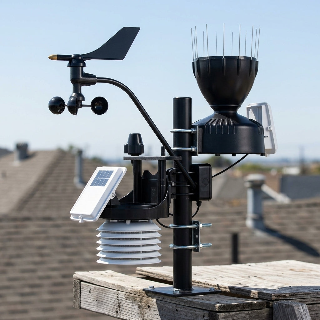 Wireless Weather Station with Solar Sensor - Remote Data (view 2)