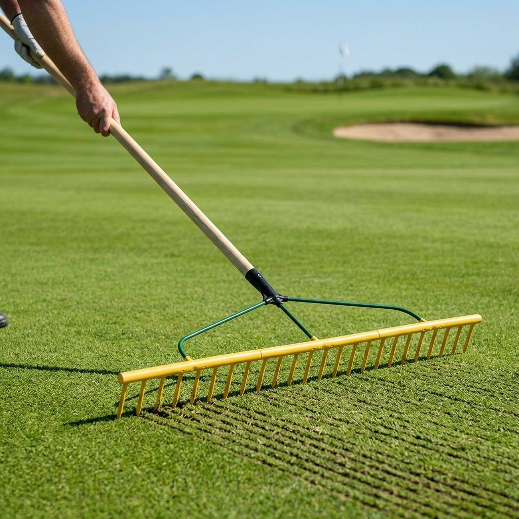 97cm Soil/Bunker Rake with 150cm Ash Handle