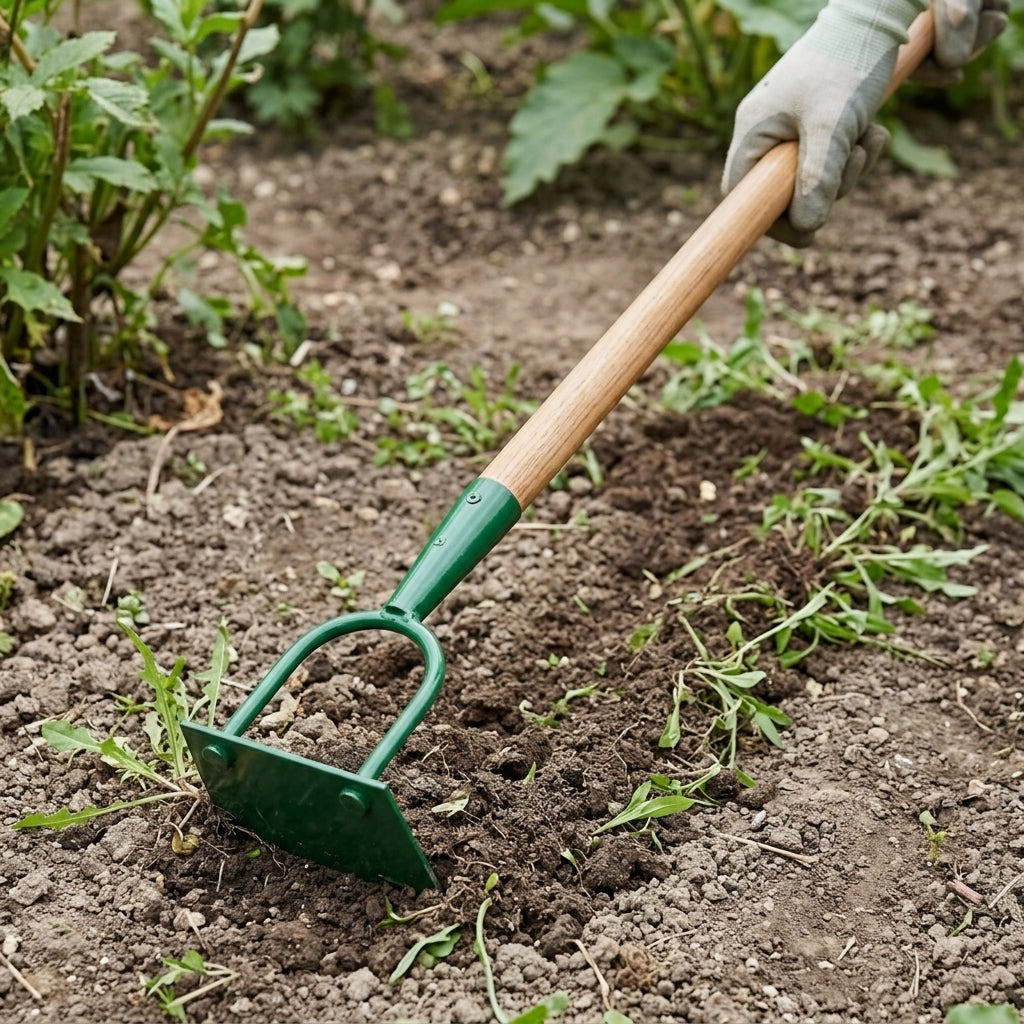 Dutch Hoe with Angled Blade and Ash Grip